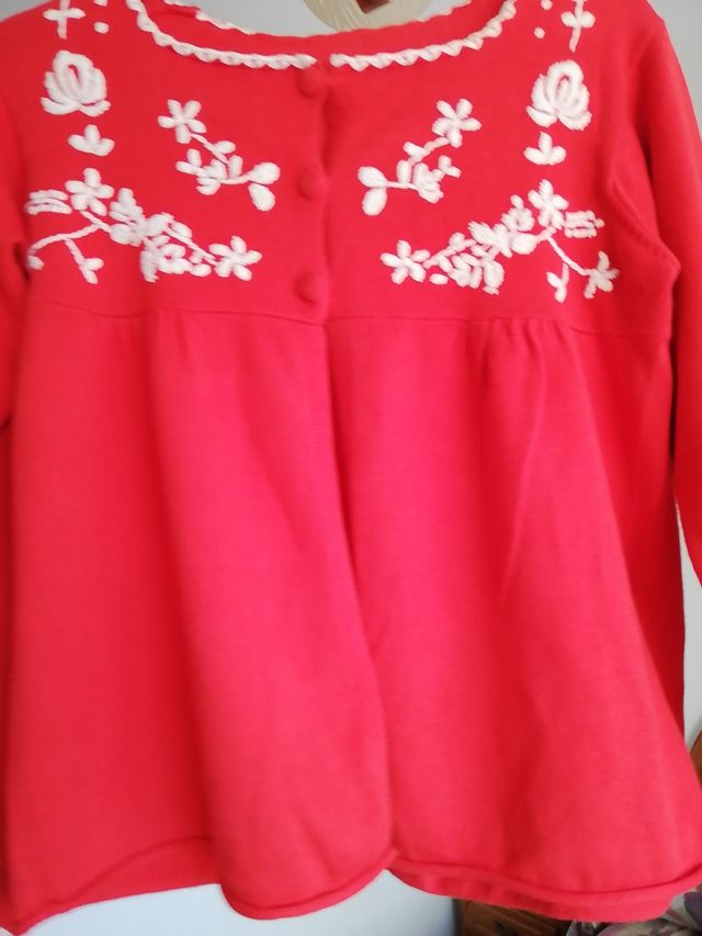 Chaqueta naranja bordados M