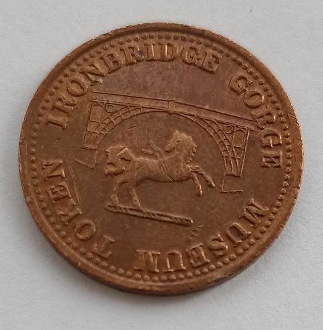 Ficha token Farthing Ironbridge Gorge Museum 1987