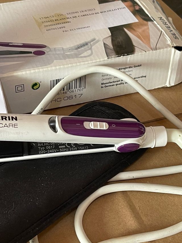 Plancha de pelo para viaje