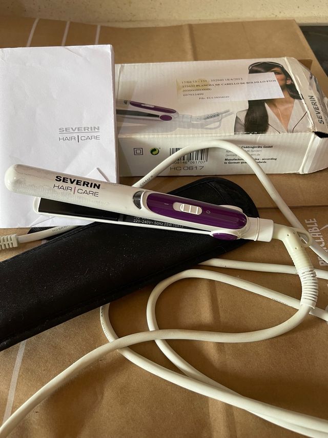 Plancha de pelo para viaje