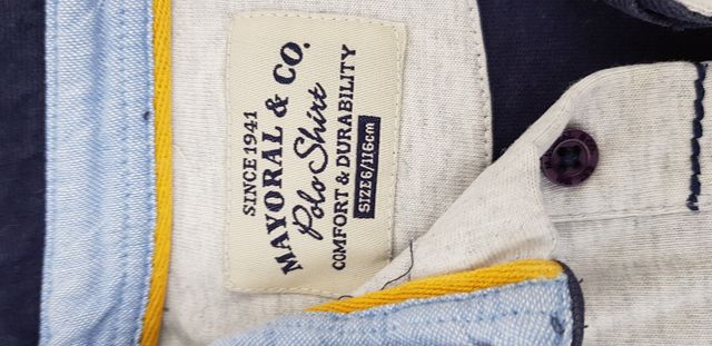 Polo manga larga Mayoral. T. 6 años gris claro