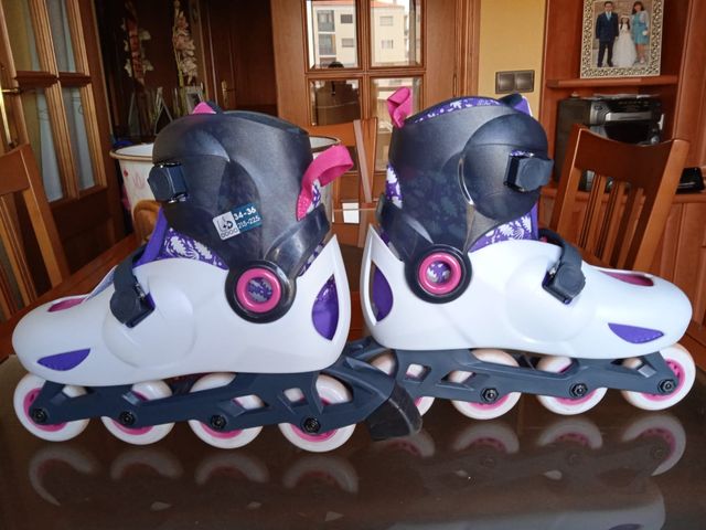 Patines de línea talla 34 extensible  hasta 36