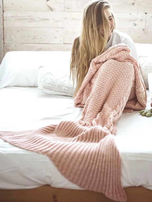 Manta de Sirena Rosa (CLEO ROSE)