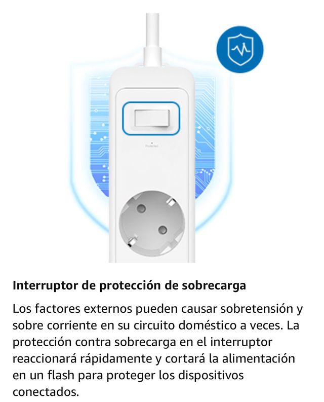 Regleta enchufes 4000W 16A · Nueva a estrenar