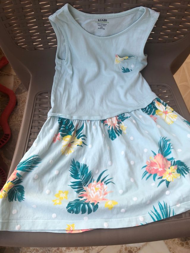 Vestido algodón niña talla 4 años