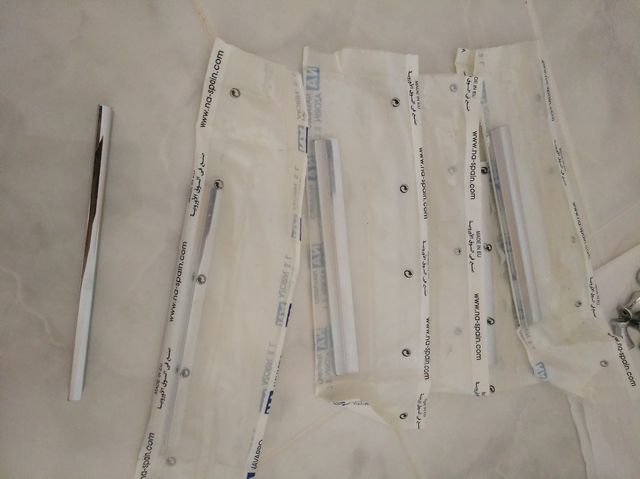 6 Tiradores de metal para muebles