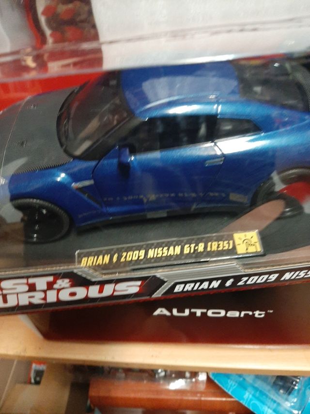 1/18 maqueta Nissan GTR Brian fast Furious