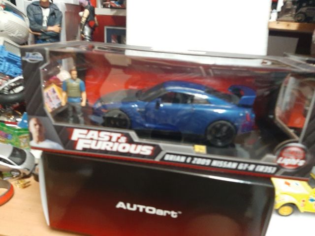 1/18 maqueta Nissan GTR Brian fast Furious