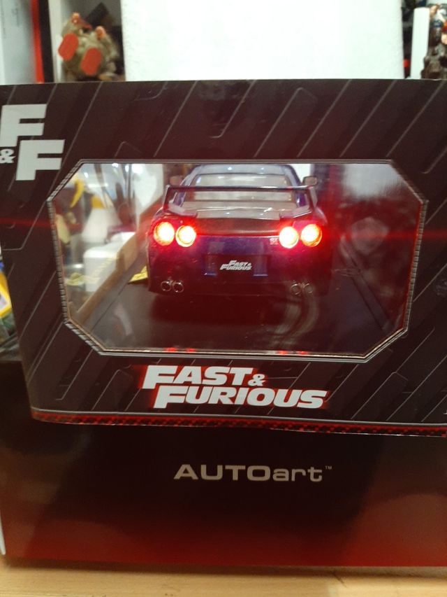 1/18 maqueta Nissan GTR Brian fast Furious
