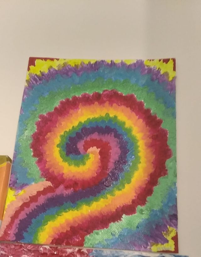 lámina pintada a mano