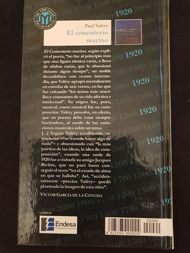 El cementerio marino.  Paul Valery.
