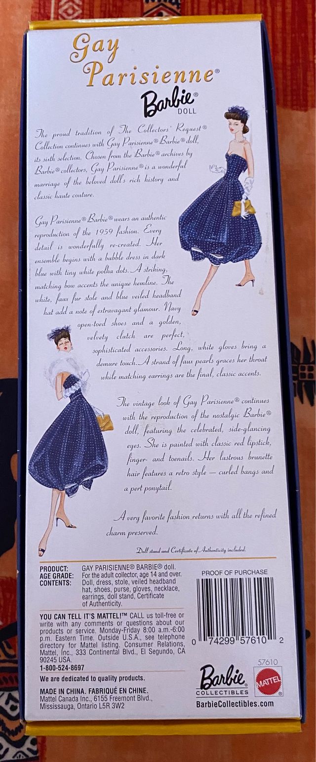 BARBIE GAY PARISIENNE LIMITED EDITION