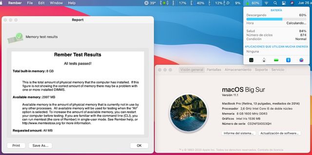 Apple MacBook Pro A1502 i5 13 Mediados 2014