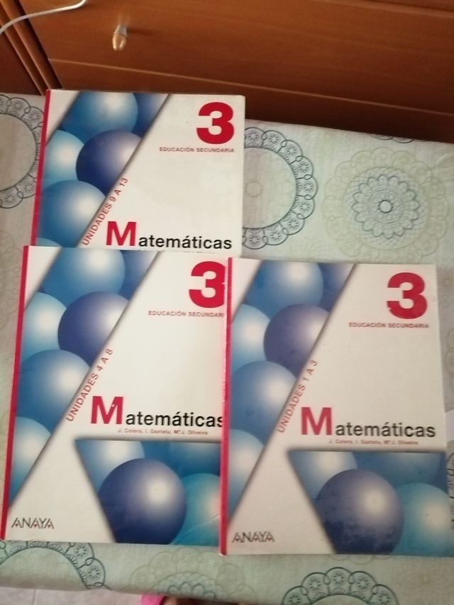 Matemáticas 3 ESO editorial Anaya