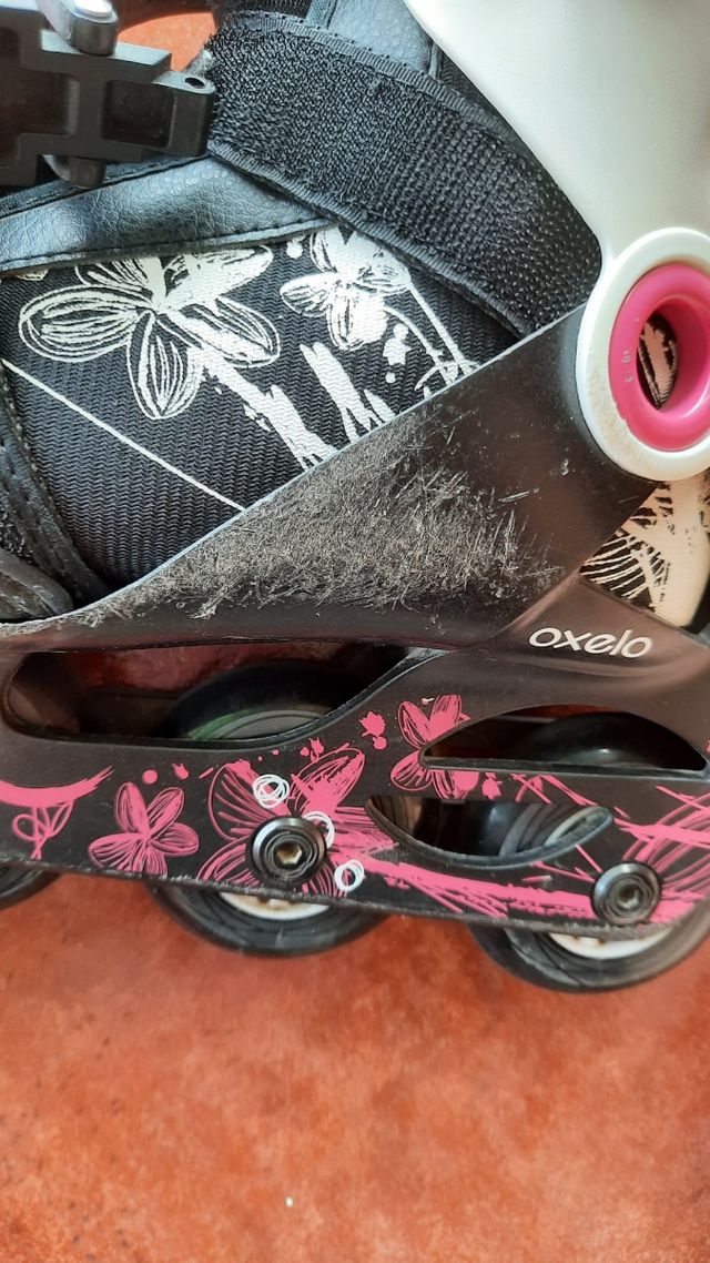 patines en línea talla 32-34, con complementos