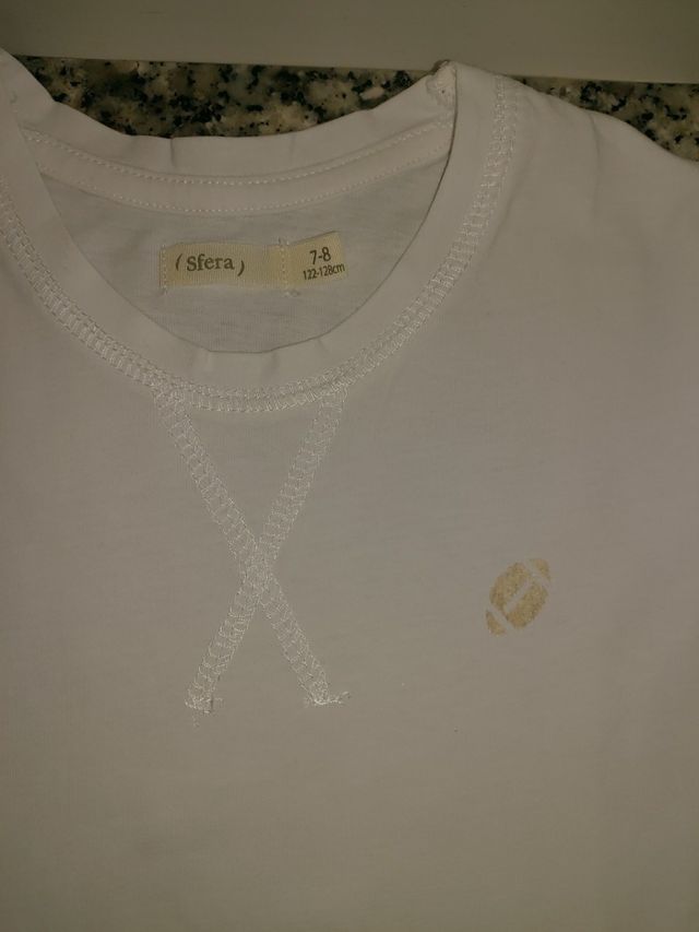 Camiseta niño blanca