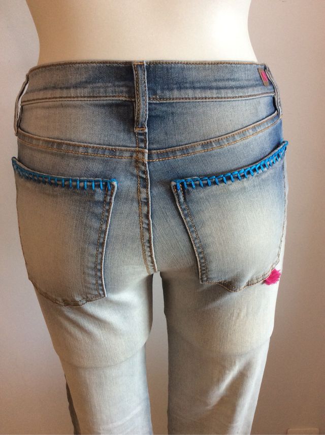 Vaquero con ganchillo 