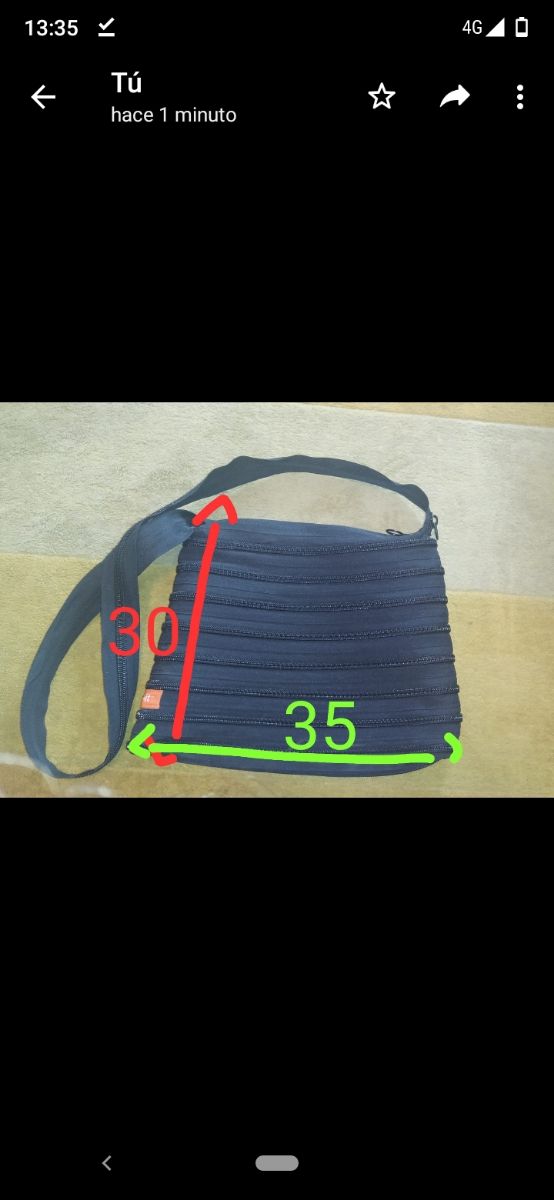 Bolso bandolera nuevo de cremalleras