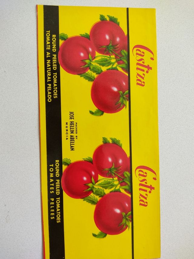 Publicidad tomate al natural pelados Castiza