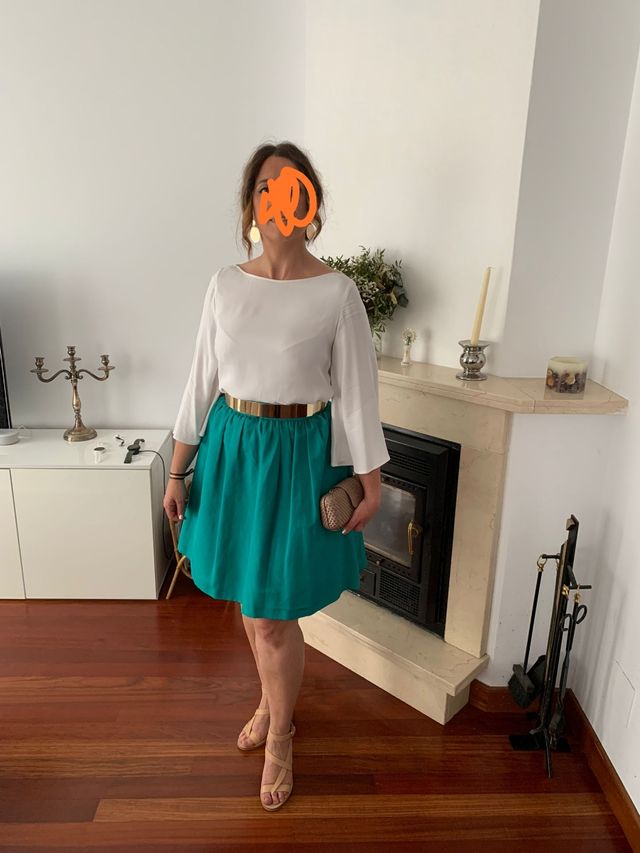 Falda verde Caramelo