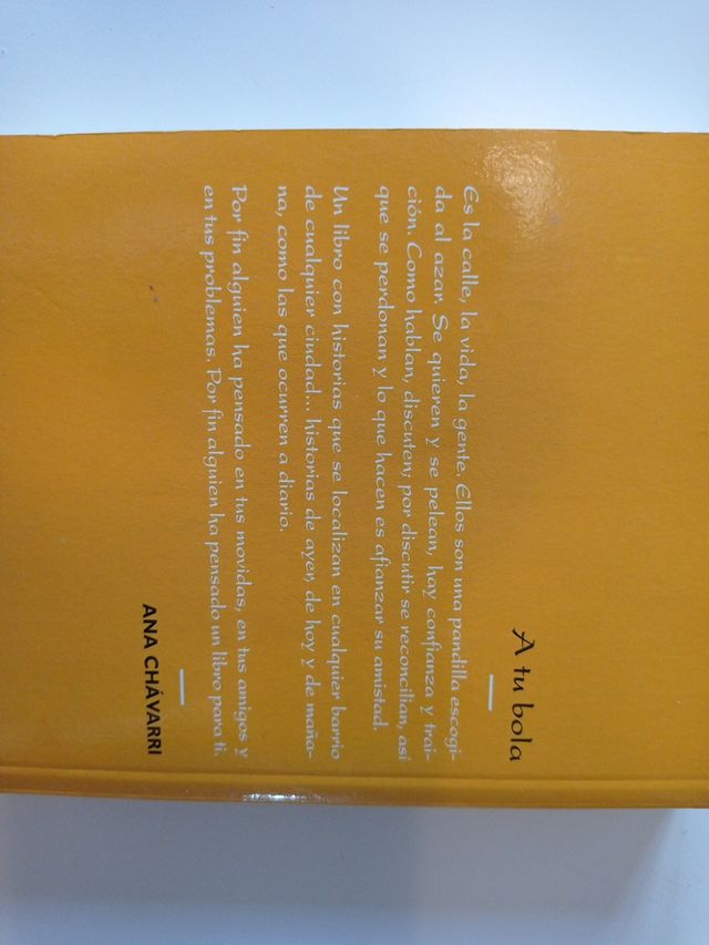 Libro juvenil A tu bola