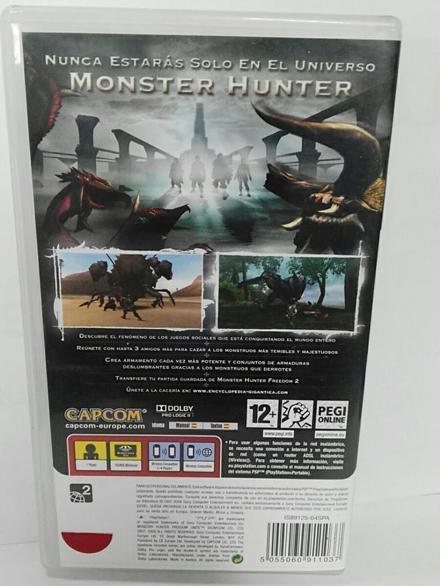 MONSTER HUNTER FREEDOM UNITE 2 PSP