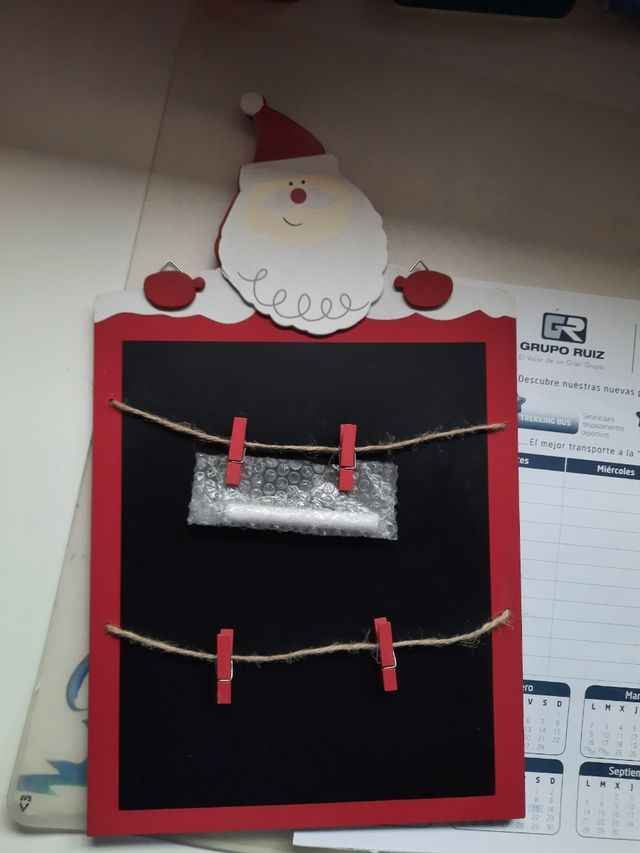 Pizarra navideña pared