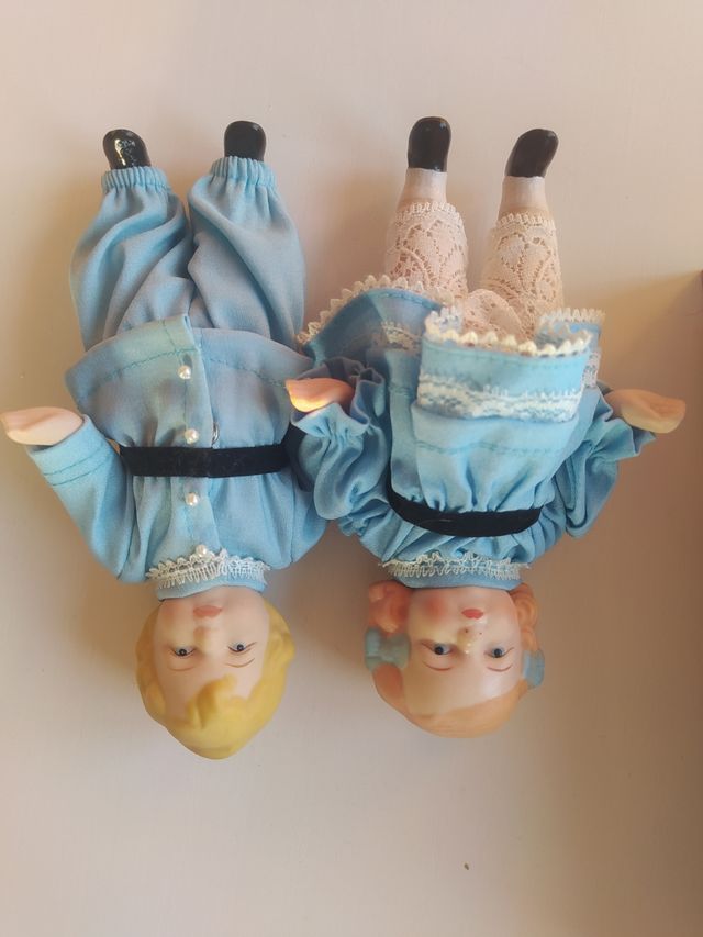 Muñecos antiguos de porcelana