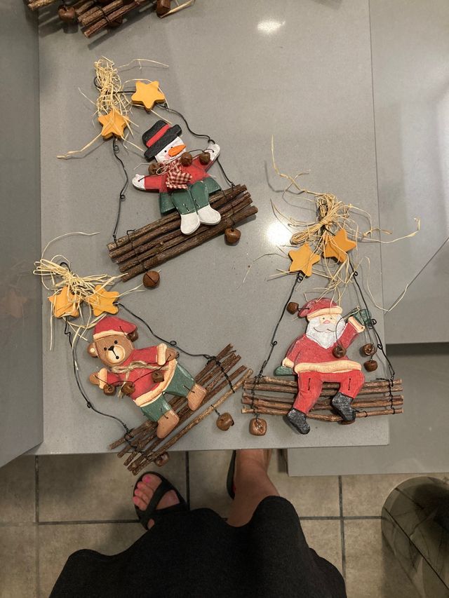 Adornos Navidad 4 piezas de cada adorno