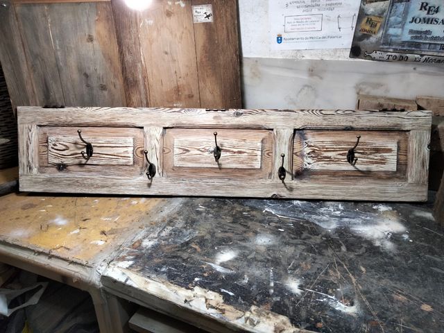 Percha de una contraventana con 5 ganchos dobles