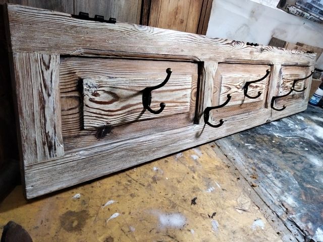 Percha de una contraventana con 5 ganchos dobles