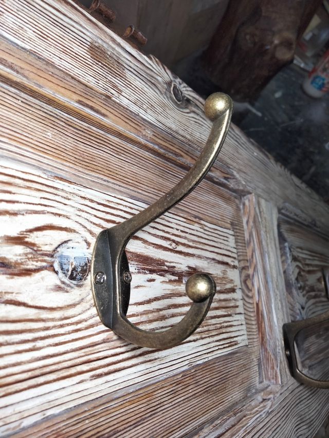 Percha de una contraventana con 5 ganchos dobles