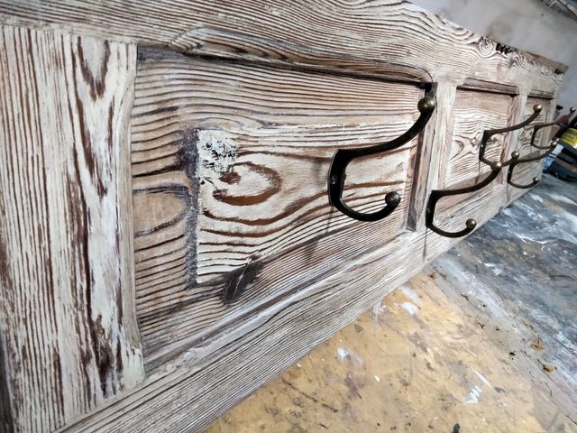 Percha de una contraventana con 5 ganchos dobles