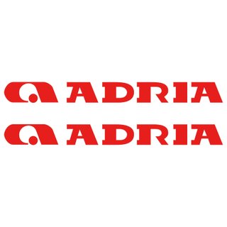 2 x Pegatinas para Caravana ADRIA Camping