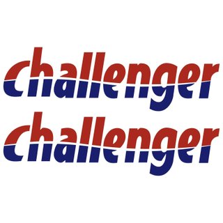 2 x Pegatinas para Caravana CHALLENGER Camping car