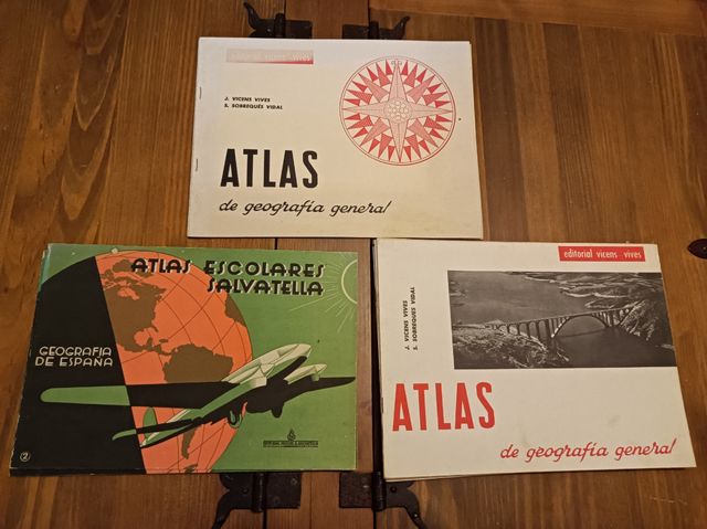 Atlas escolares antiguos Salvatella Vicens Vives