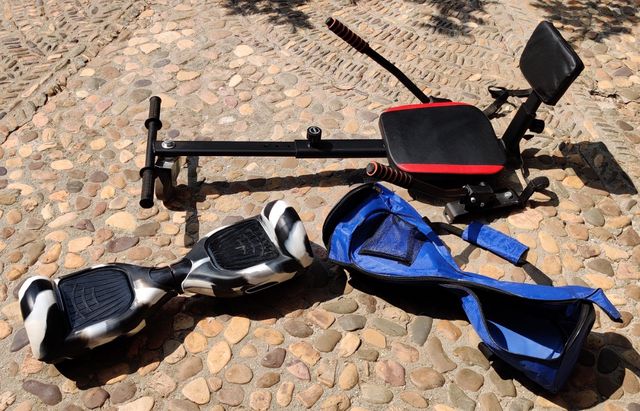 Pack hoverboard+funda+asiento+mochila