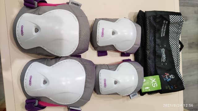 Patines 4 ruedas niña con protecciones