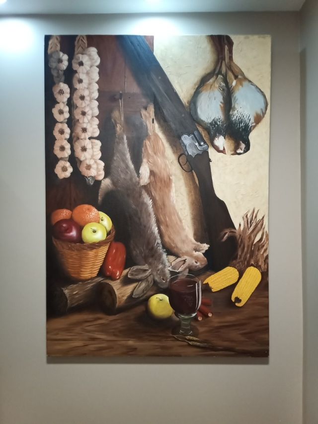 Cuadro al oleo. Bodegon