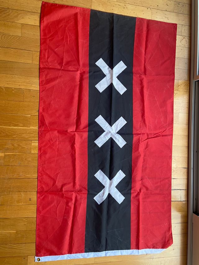 Bandera de Amsterdam grande