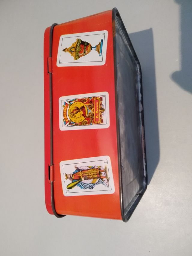 Caixa de llauna de "Azafranes la Baraja" (buida)