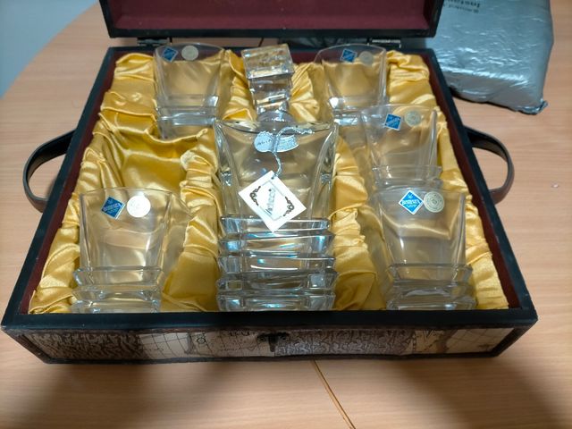 juego de whisky cristal de bohemia