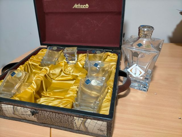 juego de whisky cristal de bohemia