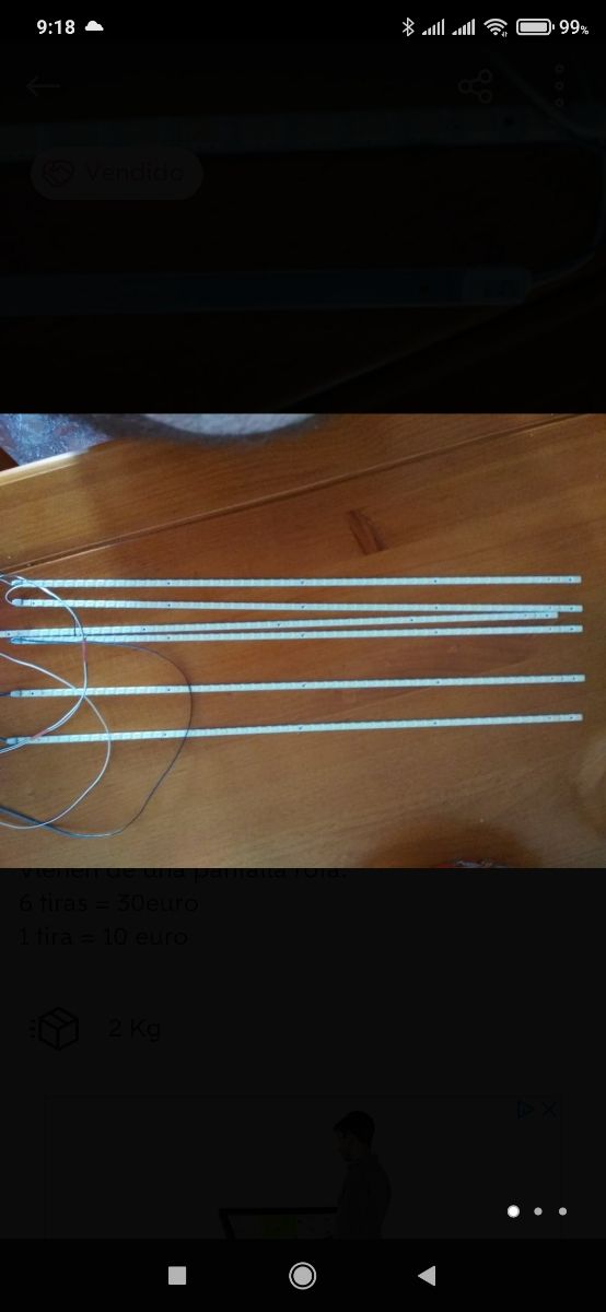 Tiras de led Samsung tv 46"