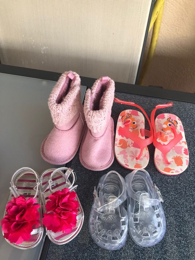 Calzado bebé niña 4 pares