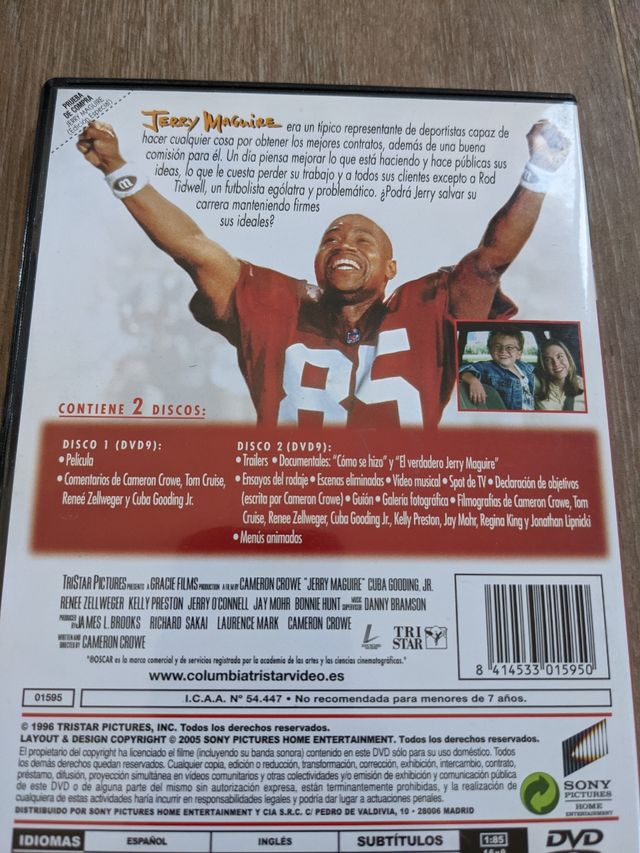 Jerry Maguire DVD edición especial 2 discos
