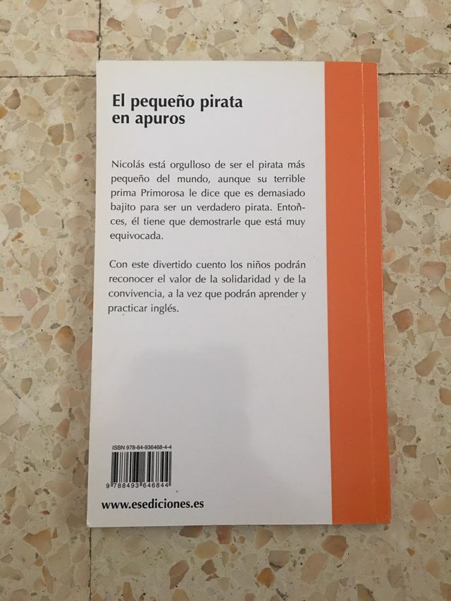 Libro bilingüe El Pequeño Pirata en Apuros
