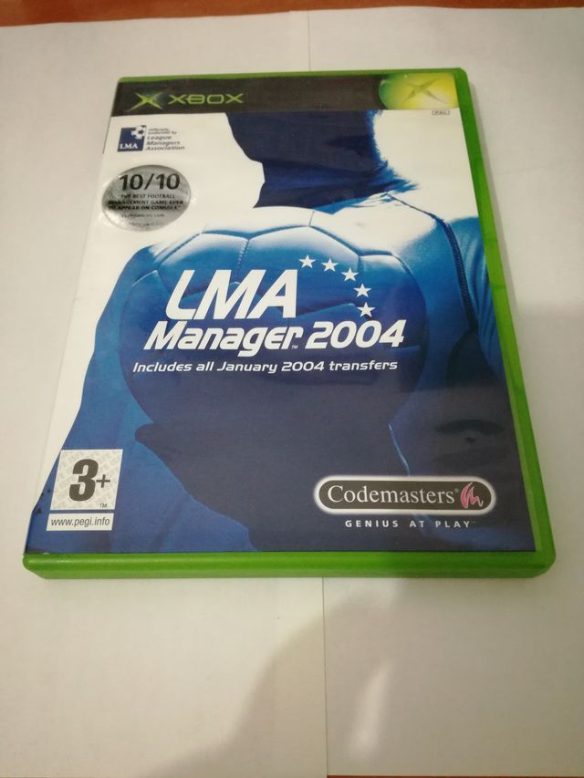 LMA Manager 2004 xbox original Como Nuevo