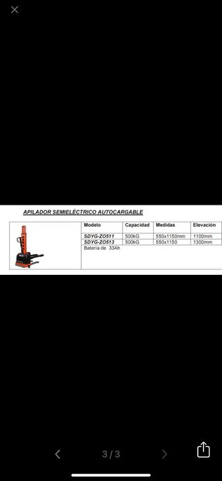 APILADOR SEMIELECTRICO AUTOCARGABLE