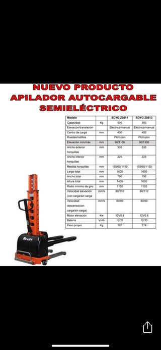 APILADOR SEMIELECTRICO AUTOCARGABLE
